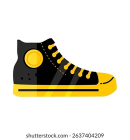 Sneaker, sports shoe - colorful vector illustration