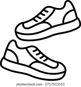Icono de Vector de zapatillas. Se puede utilizar para aplicaciones de impresión, móviles y de Web.