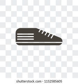 Sneaker vector icon isolated on transparent background, Sneaker logo concept
