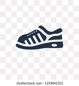 Sneaker vector icon isolated on transparent background, Sneaker transparency concept can be used web and mobile