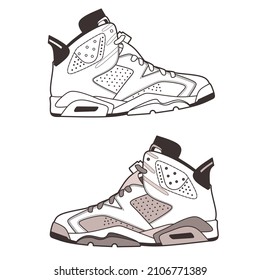Sneaker vector illustration. Sneaker design vector issolated. Footwear icon