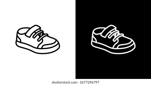 Sneaker White Icon Set Design