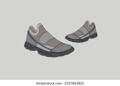 Sneakers are a casual type of sports shoe worn with a fashion intent. 