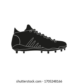 Sneakers with cleats to play on football turf. illustration for web and mobile design.