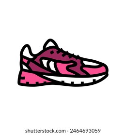 sneakers clothing color icon vector. sneakers clothing sign. isolated symbol illustration