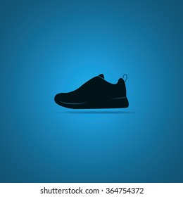 Sneakers flat icon.