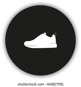 Sneakers flat icon.