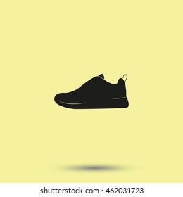 Sneakers flat icon.