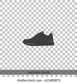 Sneakers flat icon.