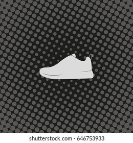 Sneakers flat icon.