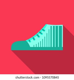 Sneakers. Sneakers in flat style. Sneakers top view. Fashion sneakers . Vector illustration