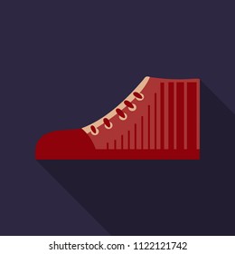 Sneakers. Sneakers in flat style. Sneakers top view. Fashion sneakers . Vector illustration
