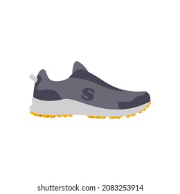 Sneakers. Flat vector icon isolated on white background.