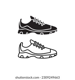 sneakers footwear related icon isolated on background