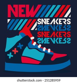 sneakers graphic design 