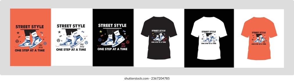 sneakers graphic design for t-shirt