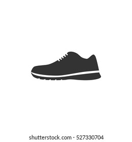 Sneakers icon flat. Illustration isolated vector sign symbol