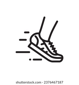 Sneakers icon. Sneakers flat sign design. Sneakers symbol pictogram. Sport shoe icon. Sport shoes sign. UX UI icon