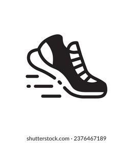 Sneakers icon. Sneakers flat sign design. Sneakers symbol pictogram. Sport shoe icon. Sport shoes sign. UX UI icon