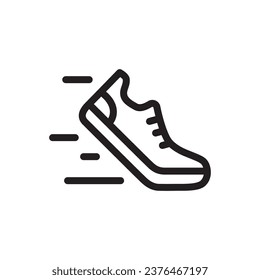 Sneakers icon. Sneakers flat sign design. Sneakers symbol pictogram. Sport shoe icon. Sport shoes sign. UX UI icon