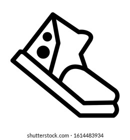 sneakers icon isolated sign symbol vector illustration - high quality black style vector icons
