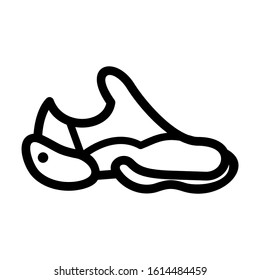 sneakers icon isolated sign symbol vector illustration - high quality black style vector icons
