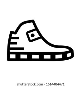 sneakers icon isolated sign symbol vector illustration - high quality black style vector icons
