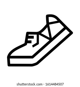 sneakers icon isolated sign symbol vector illustration - high quality black style vector icons
