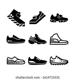 sneakers icon isolated sign symbol vector illustration - Collection of high quality black style vector icons
