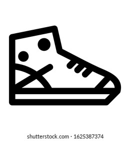 sneakers icon or logo isolated sign symbol vector illustration - high quality black style vector icons
