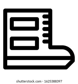 sneakers icon or logo isolated sign symbol vector illustration - high quality black style vector icons

