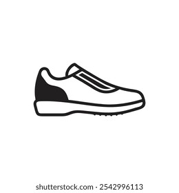 Turnschuhe Symbol auf weißem Hintergrund