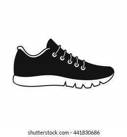 Sneakers icon in simple style isolated on white background