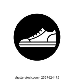 Icono de zapatillas. Signo de Vector simple.