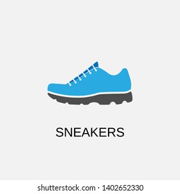 Sneakers icon. Sneakers symbol design. Stock - Vector illustration can be used for web