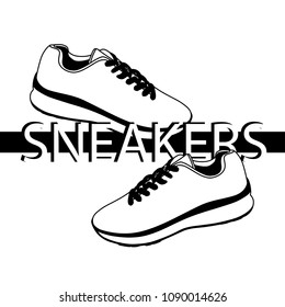 Slogan Legs On Sneakers Illustration Stock Vector (Royalty Free) 1183133440