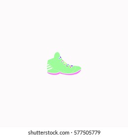 Sneakers  icon Vector design. Colored illustration.