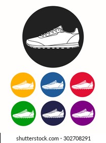 Sneakers Icon. Vector illustration