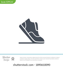 icono de las zapatillas. Ilustración del vector EPS 10.