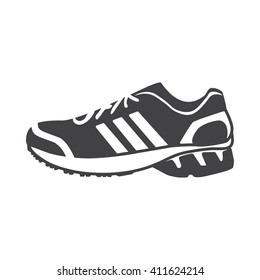 Sneakers icon Vector Illustration on the white background.