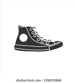 Sneakers Icon Vector Sign Symbol For Design
