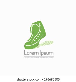 Sneakers label - vector illustration