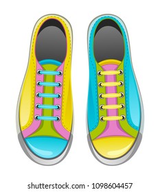 Sneakers on a white background