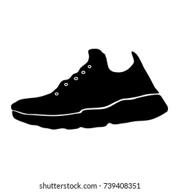 Sneakers on a white background.Vector icon