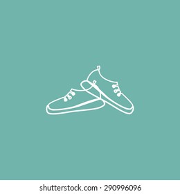 Sneakers pair icon