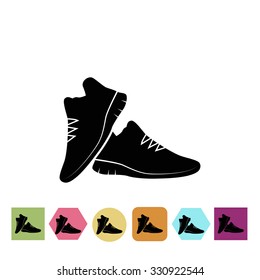 Sneakers pair icon