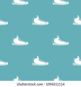 Sneakers pattern vector seamless repeating for any web design