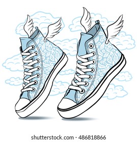 4,303 Sneakers Wings Images, Stock Photos & Vectors | Shutterstock