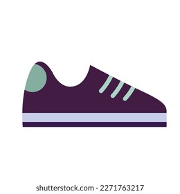 Sneakers, running shoes, cartoon style. Trendy modern vector illustration isolated on white background, hand drawn, flat design.