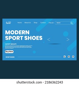 Sneakers Sale Template Landing Page Template Landing Page. Shoes Fashion Landing Page